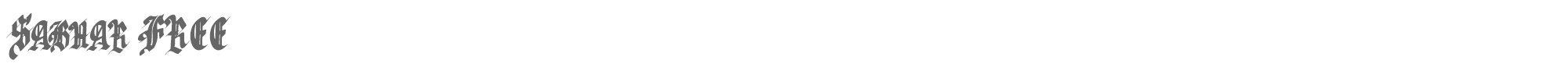 Sabhar Sabhar FREE.ttf font preview